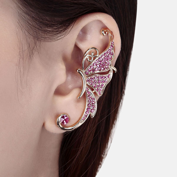 Bubblegum pink ear cuff