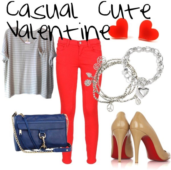 Casual Outfit Idea for Valentine's Day