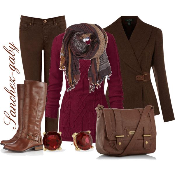 Chic Brown Outfit Idea for Winter