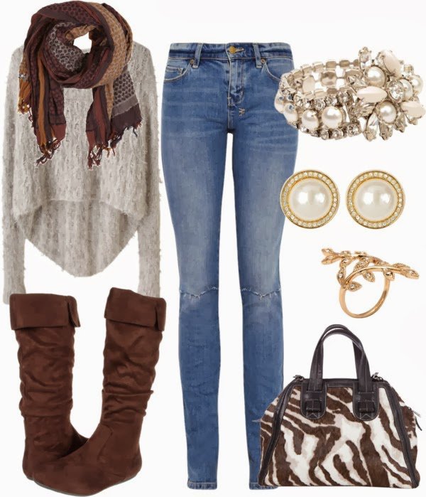Chic Winter Outfit Idea for Young Women