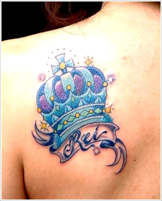 Colorful Crown Tattoos