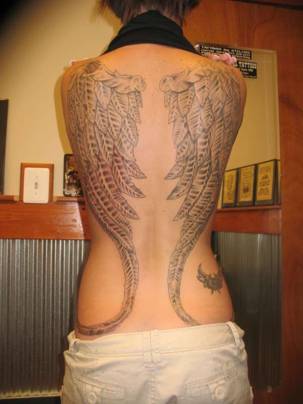 Cool Angel Wings Tattoo