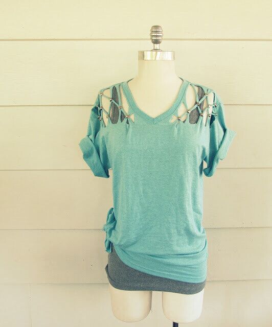 Cool lattice tee: Diy Clothes for Summer