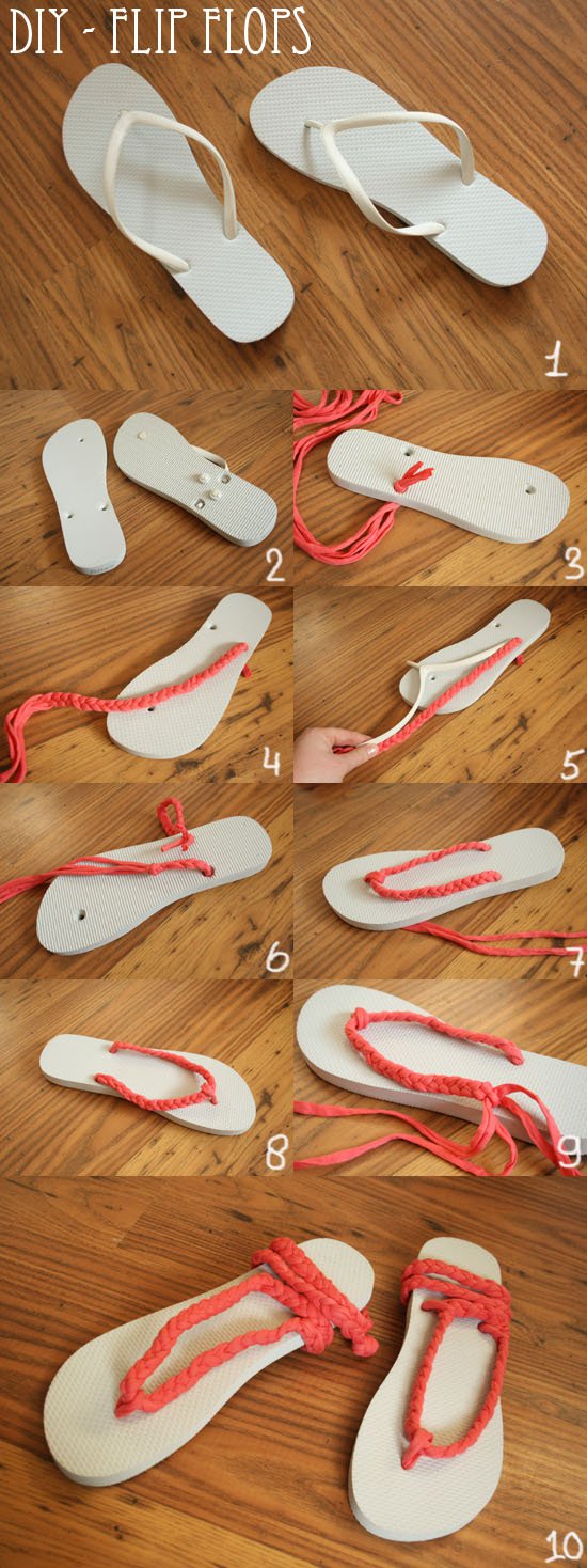 DIY Cute Flip-flops