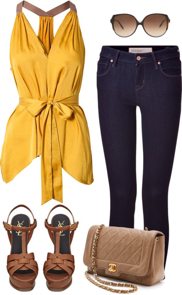 Dressy casual (in yellow)