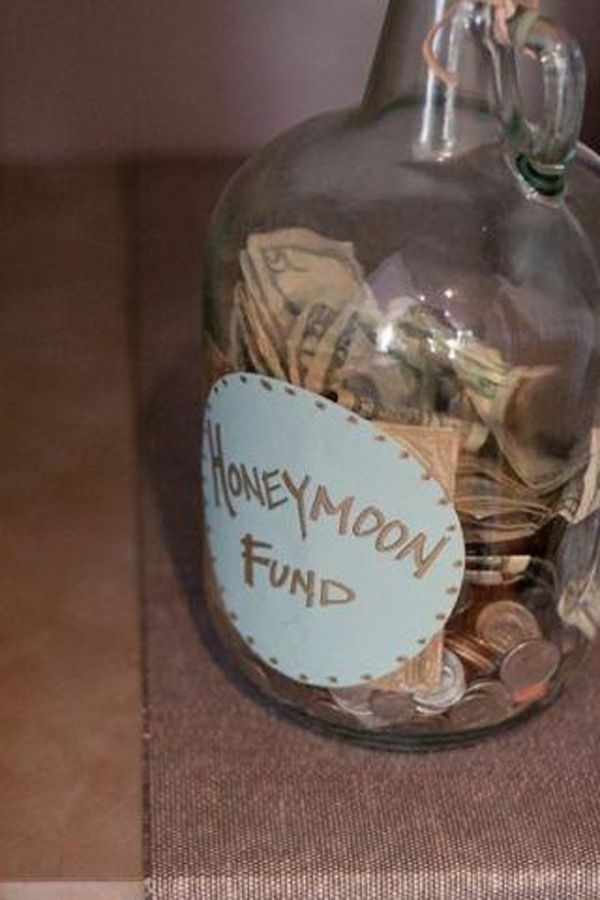 Honeymoon money jar