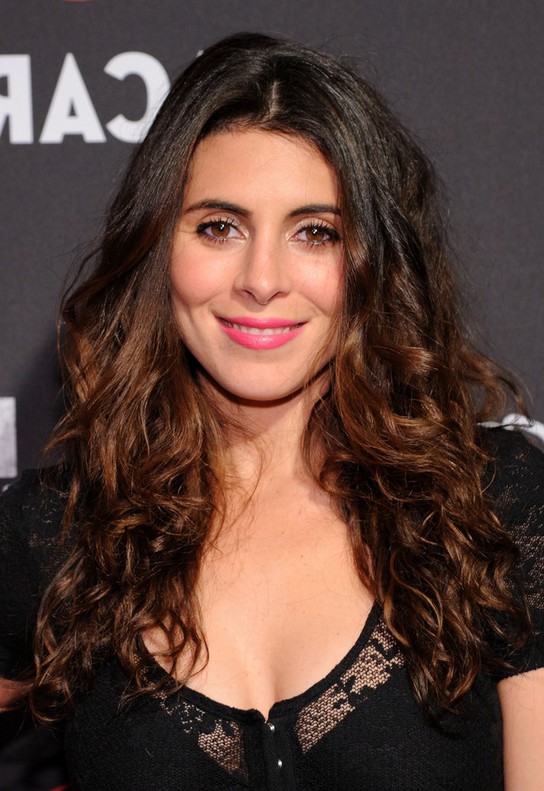 Jamie-Lynn Sigler Black to Brown Curly Hairstyle for Long Hair
