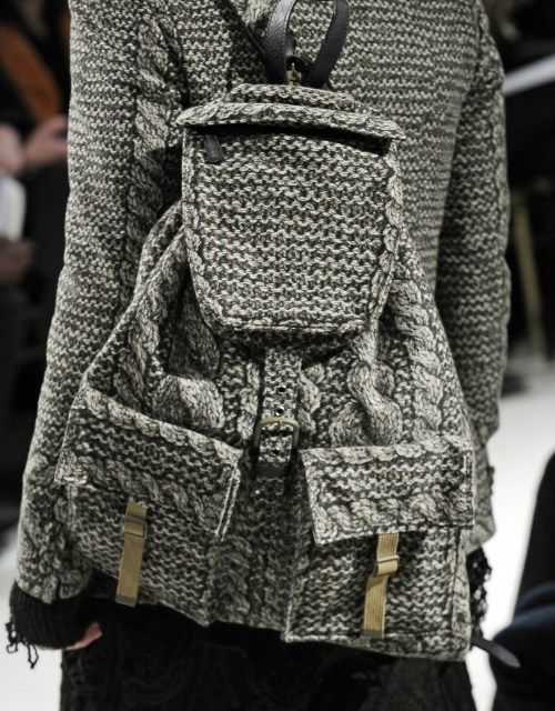 Knit backpack
