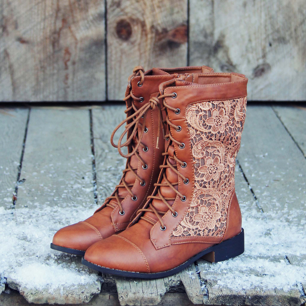 Lace hiker boots