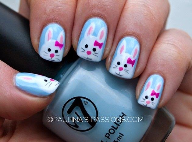 Lovely Bunny Nail Design
