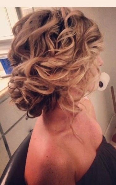 Messy Curly Hairstyles with Updos