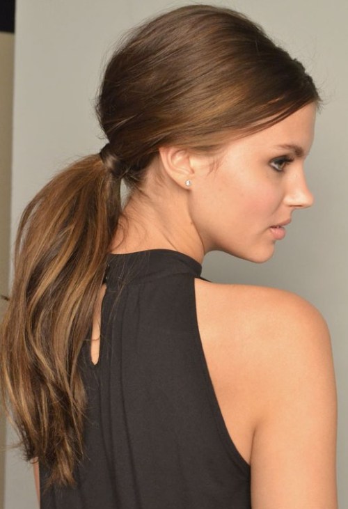 Messy Ponytail Hairstyle