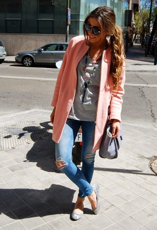 Pink Winter Coat Outfit Idea for 2015
