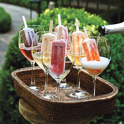 Popsicles and champagne