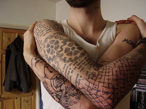 Quirky Arm Tattoo for Men