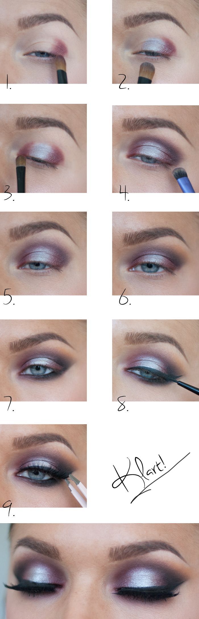 Silvery Eye Makeup Tutorial for New Year