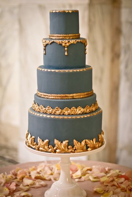 Slate wedding cake