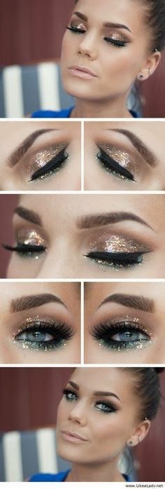 Sparkly Makeup Tutorial for New Year