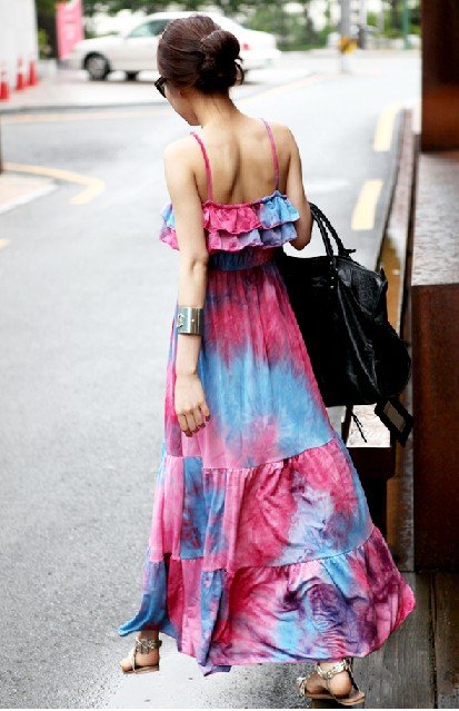 Tie dye Boho-inspired dress