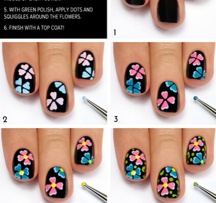 15 Cute Floral Nail Tutorials for Spring/ Summer time