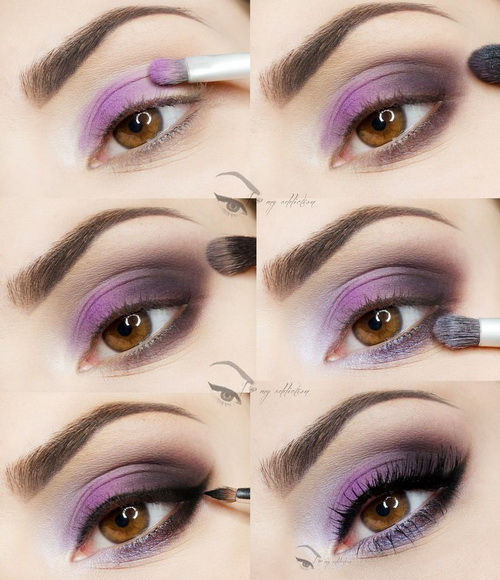 Purple Smoky Eye Makeup Tutorial